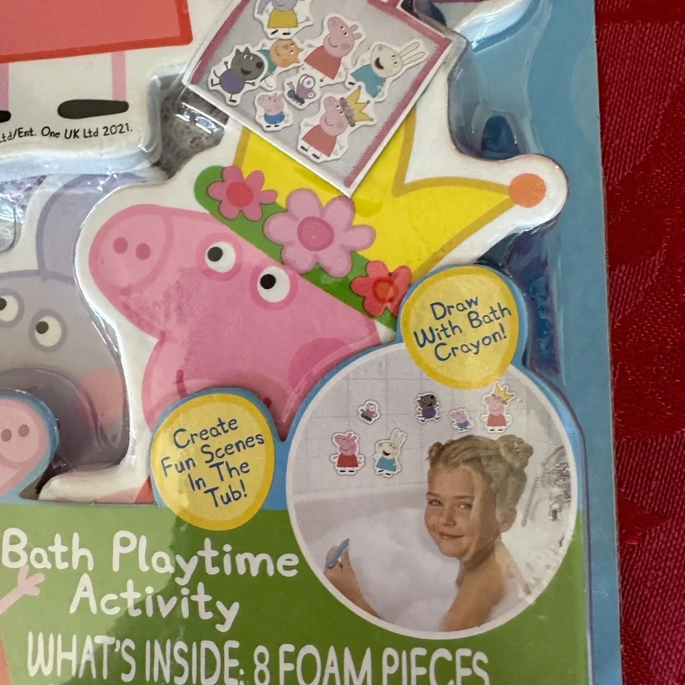 🌵 3/$15 Peppa Pig  bath 8 foam pieces play activity (see description)